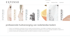 Desktop Screenshot of extenso-skincare.nl